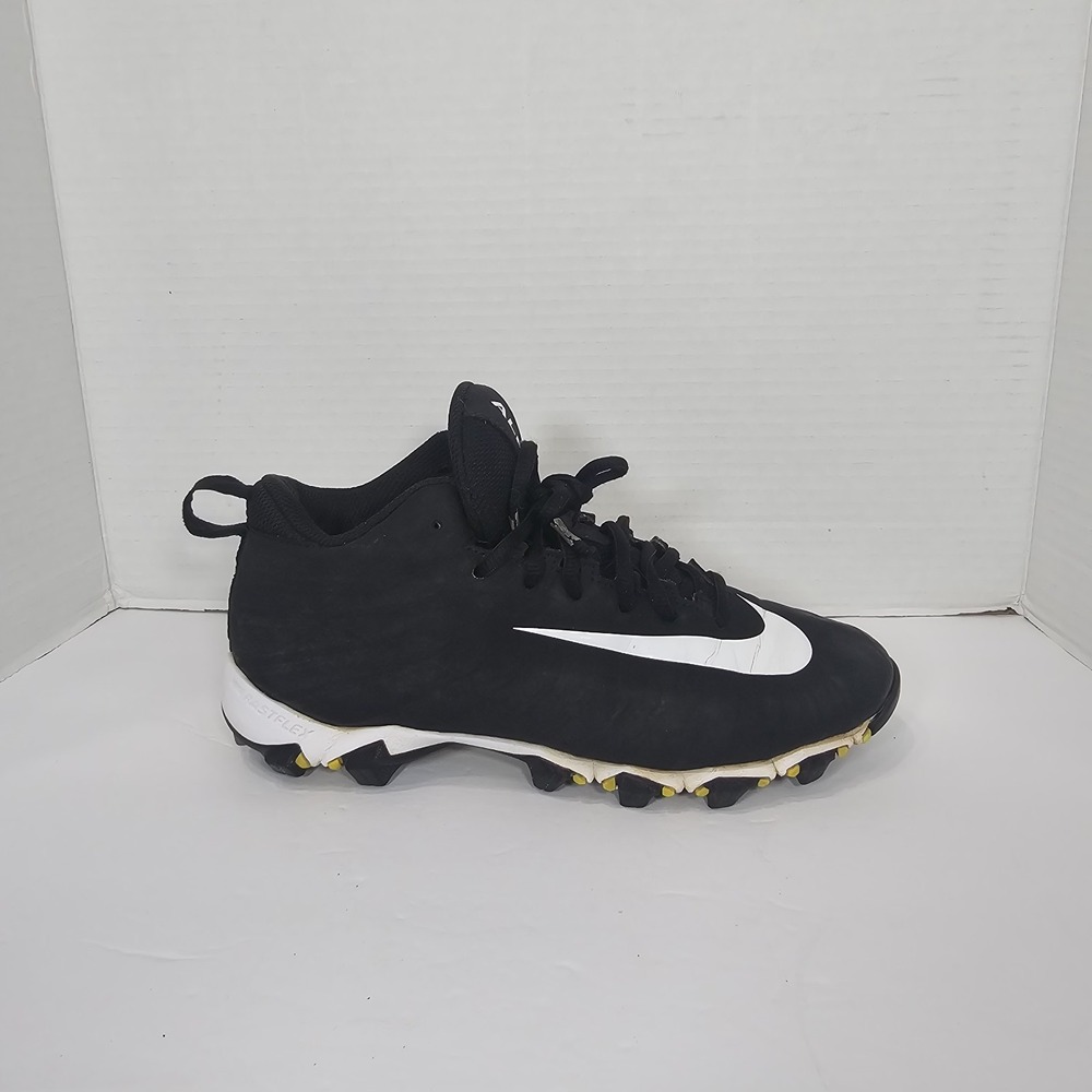 Nike Alpha Menace Football Cleats Youth Sz 5.5 Y Black White 880129-011 Sports